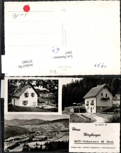 377085,Falkenstein b. Fischbach Totale Haus Hirzberger Mehrbildkarte