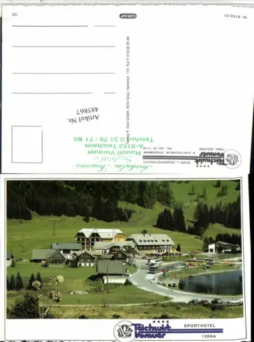485867,Teichalm b. Fladnitz Teichwirt Sporthotel Vorauer