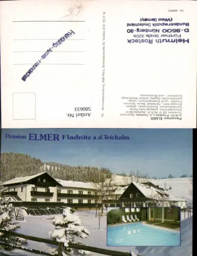 580633,Fladnitz an der Teichalm Pension Elmer Schwimmbad Winteransicht