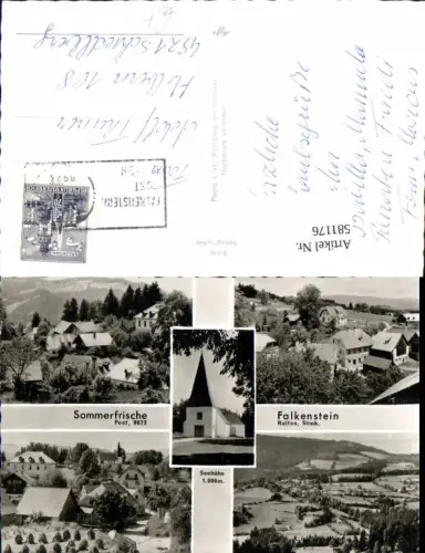 581176,Mehrbild Ak Falkenstein Ratten Kirche