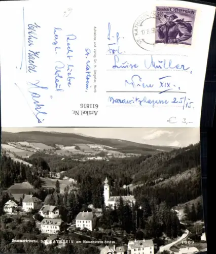 611816,Foto Ak Sankt Kathrein am Hauenstein Ansicht