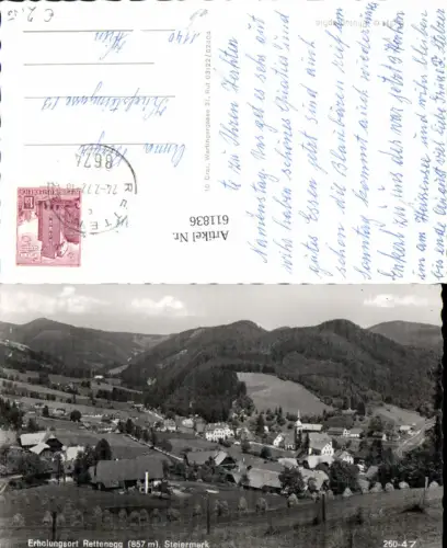 611836,Foto Ak Rettenegg Totale