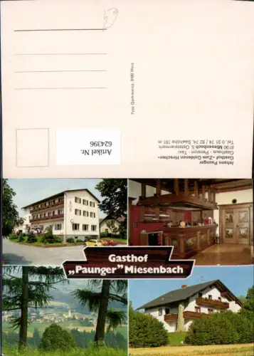 624396,Mehrbild Ak Miesenbach bei Birkfeld Gasthof Zum Goldenen Hirschen