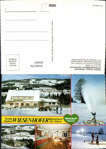 624421,Mehrbild Ak Miesenbach b. Birkfeld Gasthof Pension Wiesenhofer Wintersport