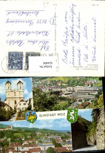 624490,Mehrbild Ak Weiz Weizbergkirche Elin Blick v. d. Taborkirche Weizklamm