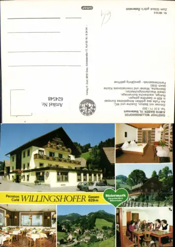 624548,Mehrbild Ak Gasen Gasthof Willingshofer