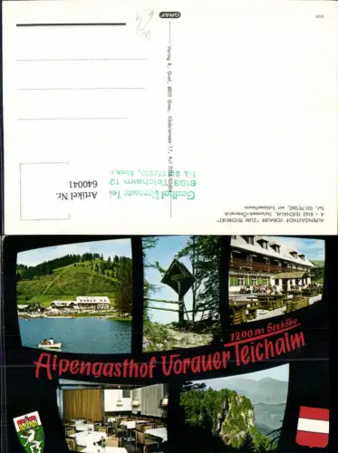 640041,Mehrbild Ak Fladnitz an der Teichalm Alpengasthof Vorauer Zum Teichwirt