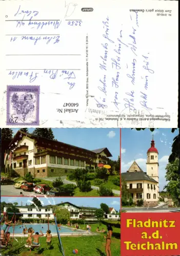 640047,Mehrbild Ak Fladnitz an der Teichalm Sporthotel Styria Kirchenmotiv