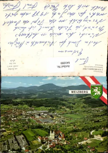 641099,Weizberg b. Weiz Wallfahrtskirche Hallenkirche pub Alpine Luftbild FÖ 56726