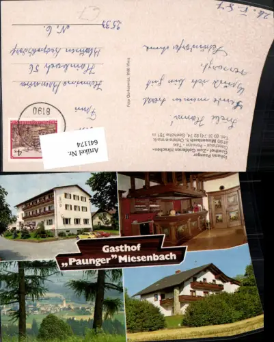 641174,Mehrbild Ak Miesenbach b. Birkfeld Gasthof Zum Goldenen Hirschen