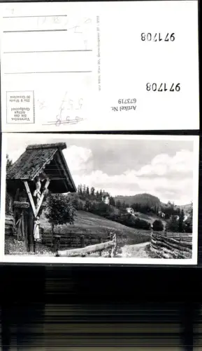 673719,Foto Ak St Kathrein am Hauenstein Ansicht Wegkreuz