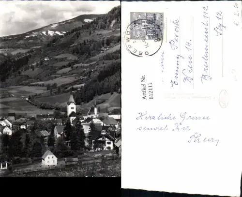 612111,Foto Ak Oberwölz m. Greim Ansicht