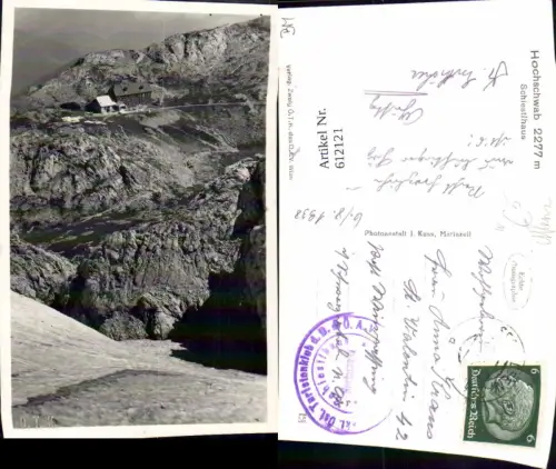 612121,Foto Ak Hochschwab Schiestlhaus St. Ilgen Sankt Ilgen Aflenz