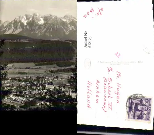 612125,Foto Ak Schladming geg. Scheichenspitze