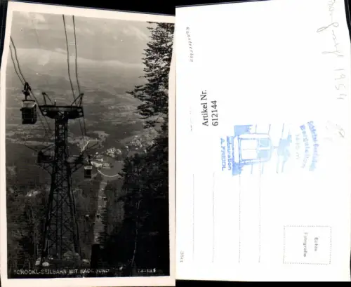 612144,Foto Ak Schöckl Seilbahn m. St Radegund b. Graz Gondel