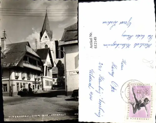 612149,Foto Ak Mitterndorf Salzkammergut Dorfmotiv