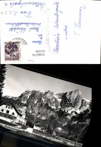 612195,Foto Ak Alpenhotel Bodenbauer a. Fuße d. Hochschwab Sankt Ilgen