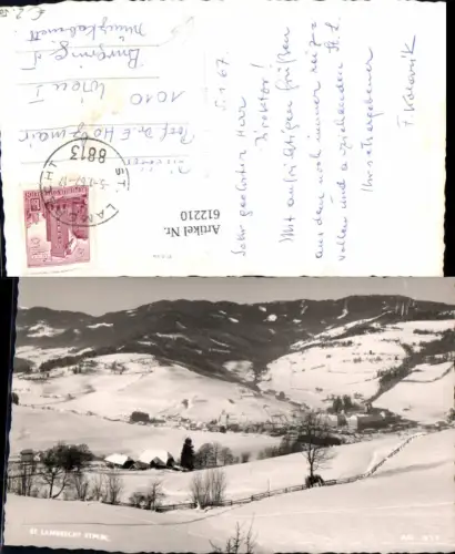 612210,Foto Ak St Lambrecht Winteransicht Sankt Lambrecht