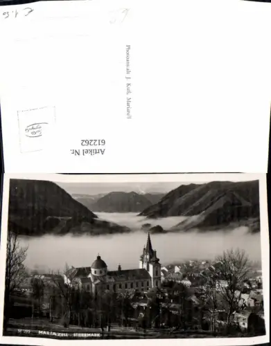 612262,Foto Ak Mariazell Ansicht m. Wallfahrtskirche Basilika