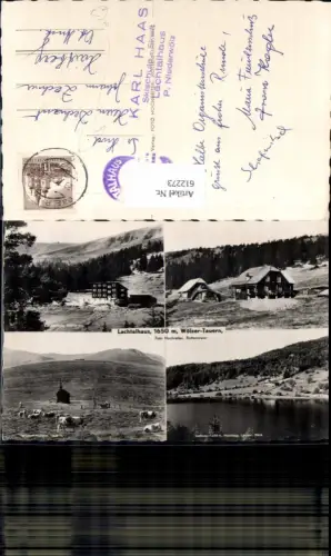 612273,Mehrbild Ak Schönberg-Lachtal Lachtalhaus Wölzer Tauern ASKÖ-Haus Geilsee Hochegg Tanzstatt-Kapelle