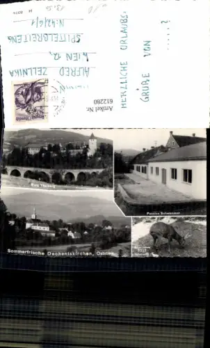 612280,Mehrbild Ak Dechantskirchen Pension Schwammer Burg Thalberg Viakukt