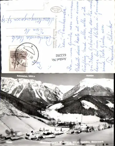 612292,Foto Ak Altenberg a. d. Rax Steiermark Winteransicht