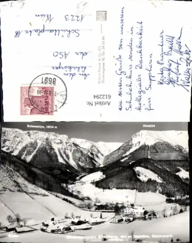 612294,Foto Ak Altenberg a. d. Rax Winteransicht