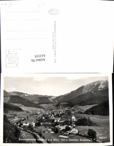 612319,Foto Ak Neuberg a. d. Mürz Totale