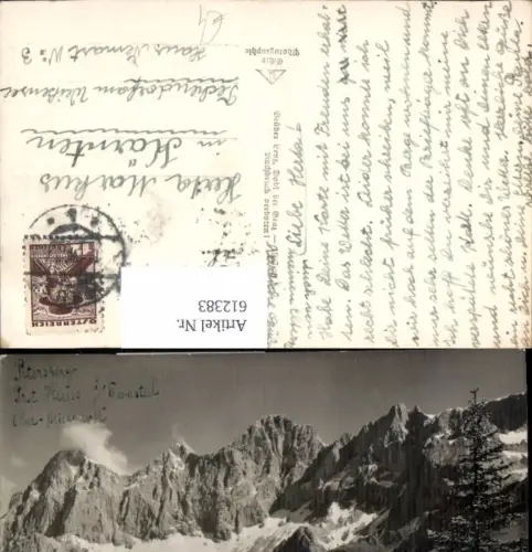 612383,Foto Ak Austriahütte m. Dachstein Ramsau a. Dachstein