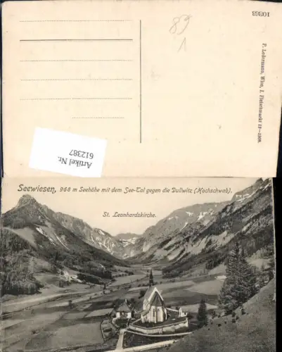 612387,Seewiesen m. d. Seetal geg. d. Dullwitz Hochschwab pub P. Ledermann 10363