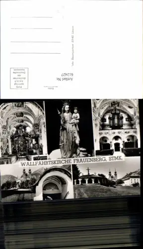 612427,Mehrbild Ak Wallfahrtskirche Frauenberg a. d. Enns Ardning Innenansicht