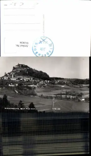 612434,Foto Ak Riegersburg Burg u. Freibad