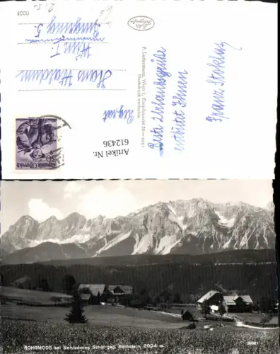 612436,Foto Ak Rohrmoos b. Schladming geg. Dachstein