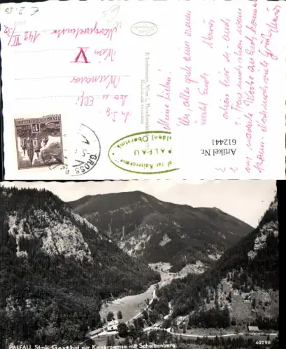 612441,Foto Ak Palfau Gasthof zur Kaisergemse m. Scheibenberg