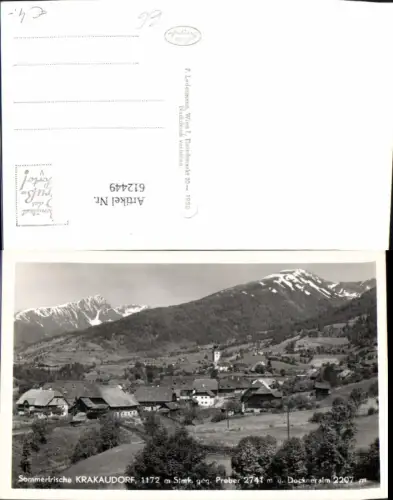 612449,Foto Ak Krakaudorf geg. Preber u. Dockneralm