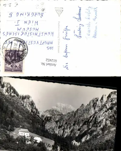 612452,Foto Ak Johnsbach m. Gr. Buchstein Kirche