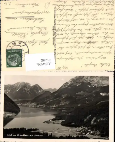 612462,Foto Ak Gössl a. Grundlsee m. Sarstein