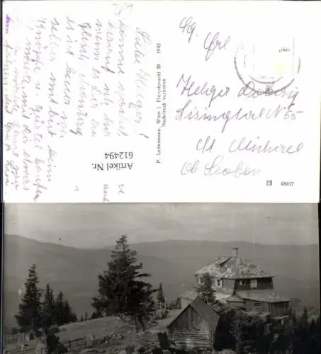 612494,Foto Ak Steinplanschutzhaus a. d. Steinplan Knittelfeld