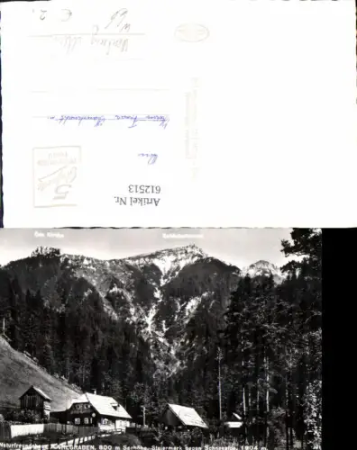 612513,Foto Ak Naturfreundehaus Karlgraben geg. Schneealpe Neuberg an der Mürz