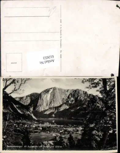 612653,Salzkammergut Altaussee m. d. Trisselwand