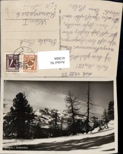 612666,Foto Ak Dachstein v. Stoderzinken Winteransicht Gröbming