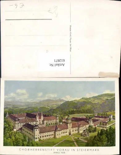 612671,Künstler Ak Chorherrenstift Vorau anno 1935 Stift