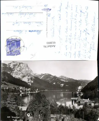 612693,Foto Ak Grundlsee Ansicht