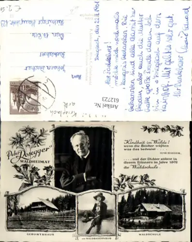 612723,Mehrbild Ak Peter Roseggers Waldheimat Geburtshaus Waldschule Alpl Krieglach