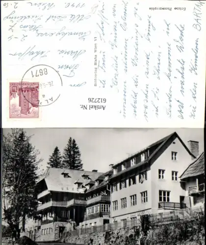612726,Foto Ak Alpengasthof Bruggraber Alpl b. Krieglach Peter Rosegger