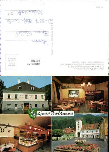 612762,Mehrbild Ak Unzmarkt Gasthof Post Fleischhauerei
