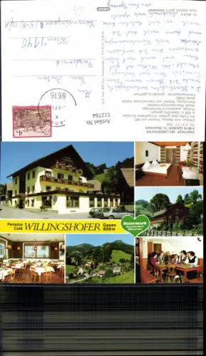 612764,Mehrbild Ak Gasen Gasthof Willingshofer