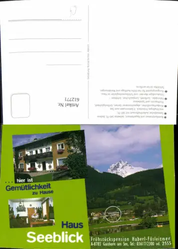 612771,Mehrbild Ak Gaishorn a. See Frühstückspension Haberl-Fösleitner