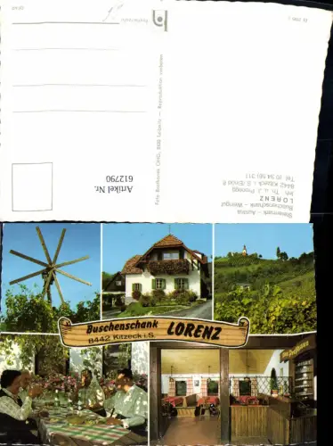 612790,Mehrbild Ak Kitzeck im Sausal Buschenschank Weingut Lorenz