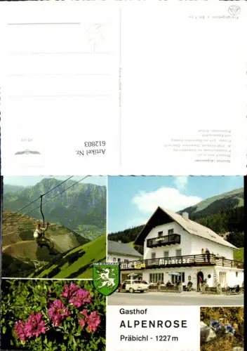 612803,Mehrbild Ak Präbichl Gasthof Alpenrose Sessellift pub Alpine Luftbild FÖ 112